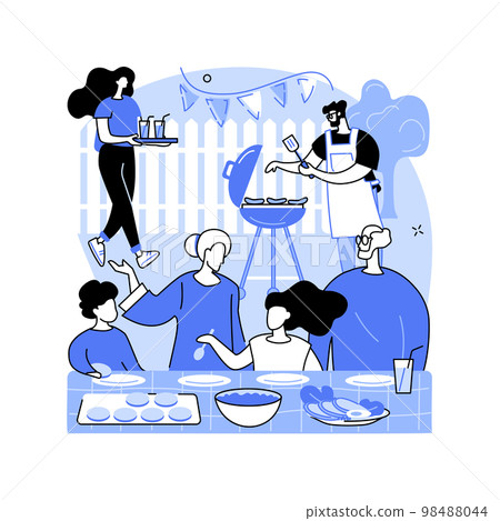 Family tradition abstract concept vector illustration. 98488044