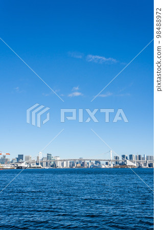 Waterfront area with a view of the Rainbow Bridge Waterfront area with a view of the Rainbow Bridge 98488972