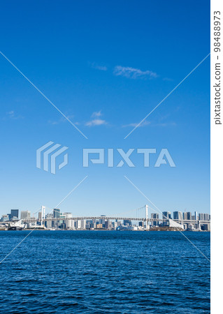 Waterfront area with a view of the Rainbow Bridge Waterfront area with a view of the Rainbow Bridge 98488973