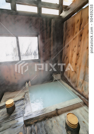 Tsurunoyu Onsen Bekkan Yamanoyado Indoor bath Nyuto Onsenkyo Tsurunoyu Onsen Bekkan Yamanoyado Indoor bath Nyuto Onsenkyo 98489288