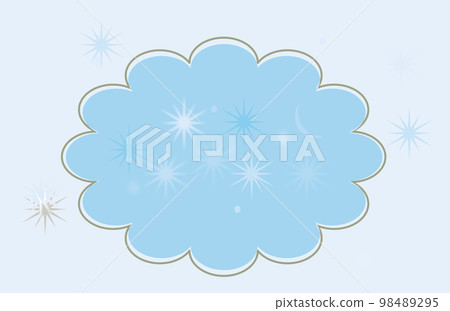 與天空、雲彩、星和月亮的圖像的背景 98489295