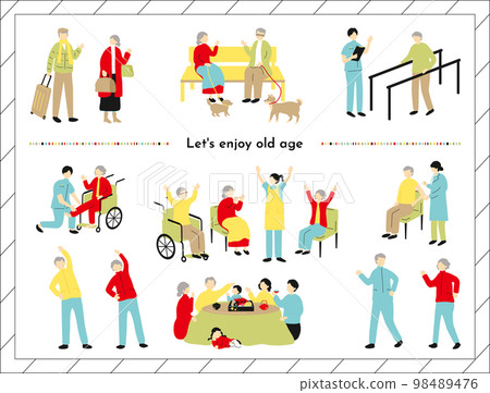 Life in old age set Life in old age set 98489476