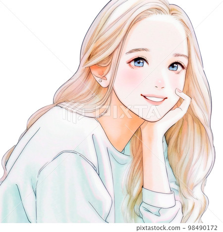 乾淨漂亮的姐姐 水彩畫《AI生成圖》 乾淨漂亮的姐姐 水彩畫《AI生成圖》 98490172