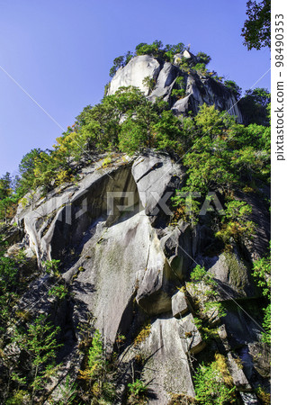 Yamanashi Prefecture Shosenkyo Kakuenbong autumn foliage scenery Japanese heritage Yamanashi Prefecture Shosenkyo Kakuenbong autumn foliage scenery Japanese heritage 98490353
