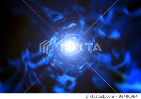 外太空扭曲圖像的背景材料（蟲洞/黑洞圖像） 98490964