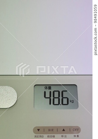 Succeeded in dieting with exercise and dietary restrictions 98491059