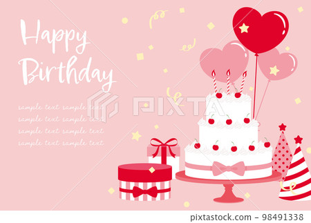 Cute icon set for birthday, valentine's day and wedding 98491338