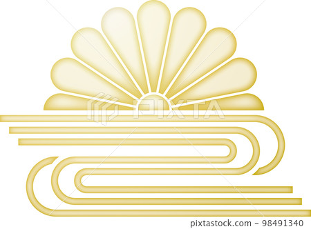 家族紋章菊水 [金色] 98491340