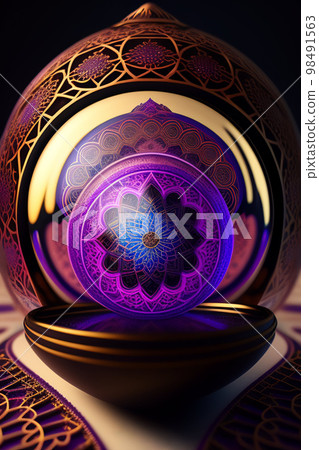 Divination crystal ball fractal design Divination crystal ball fractal design 98491563