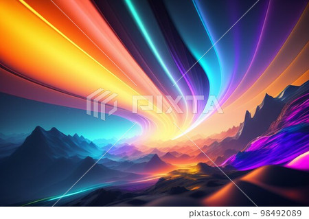 彩虹光芒與地球未來 彩虹光芒與地球未來 98492089