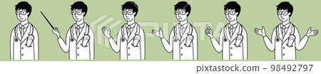 Doctor (doctor) illustration set 98492797