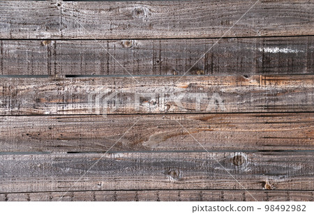 Texture of old wooden boards. Vertical or horizontal background with retro wood planks 98492982