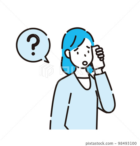 Inquiry dissatisfaction question icon 98493100