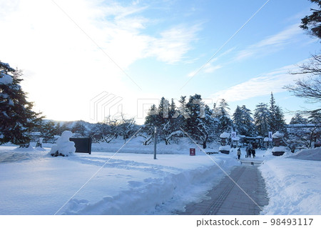 新年參拜日本神社松崎公園 98493117