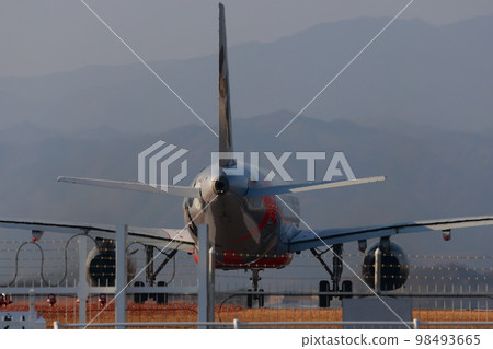 Jet plane takeoff Kochi Airport 98493665