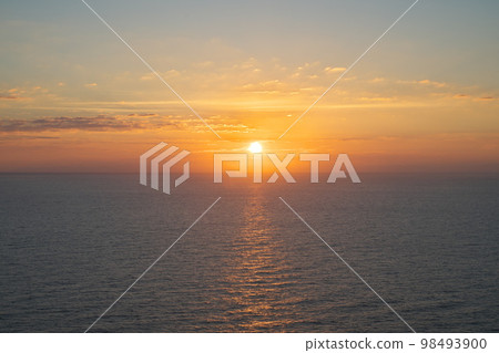 《京都府》晴天的京上崎袖園地風景 98493900