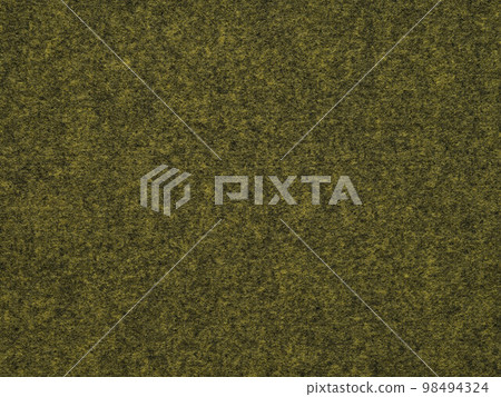 Dark olive, green blank felt texture closeup. Full frame soft retro, vintage pattern. Textured wool pattern for shops with goods, creativity to illustrate patchwork master classes with place for text. 98494324