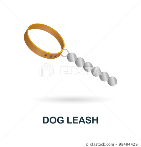 Dog Leash icon. 3d illustration from home pets collection. Creative Dog Leash 3d icon for web design, templates, infographics and more 98494429