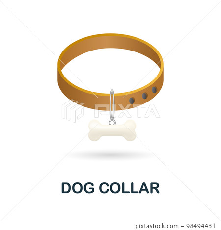 Dog Collar icon. 3d illustration from home pets collection. Creative Dog Collar 3d icon for web design, templates, infographics and more 98494431