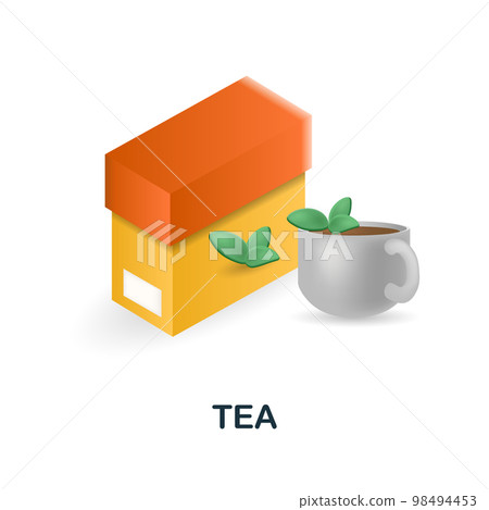 Tea icon. 3d illustration from food market collection. Creative Tea 3d icon for web design, templates, infographics and more Tea icon. 3d illustration from food market collection. Creative Tea 3d icon for web design, templates, infographics and more 98494453