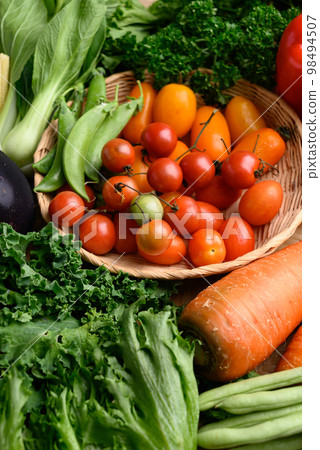 Fresh organic vegetables from local farmers market, Sustainability concept 98494507