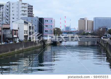Miyakogawa and Ohashi seen from Kimimachi Bridge Miyakogawa and Ohashi seen from Kimimachi Bridge 98495033