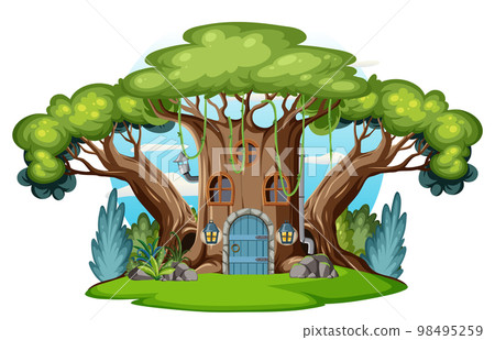 Fairytale house in cartoon style 98495259