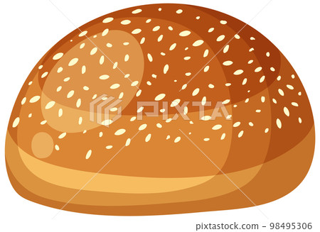 Bread bun isolated vector 98495306