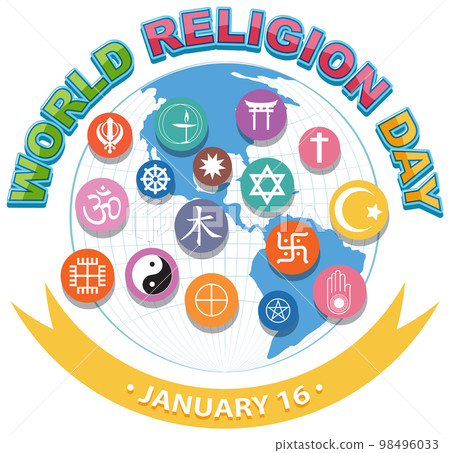 World religion day banner design 98496033