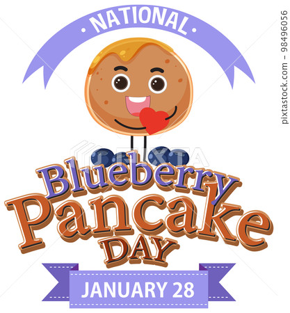 National Blueberry Pancake Day Banner Day National Blueberry Pancake Day Banner Day 98496056