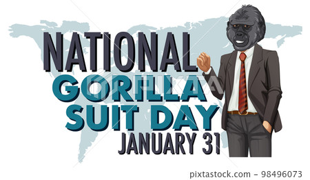 National Gorilla Suit Day Banner 98496073