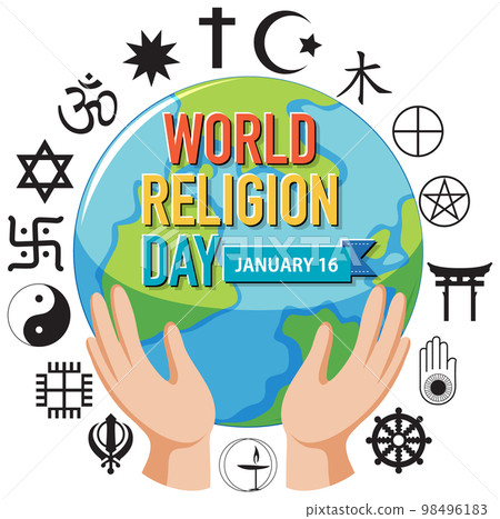 World religion day banner design 98496183