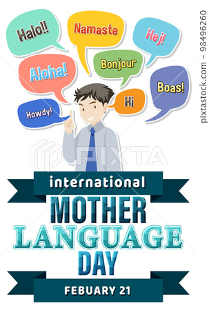 International mother language day banner design International mother language day banner design 98496260