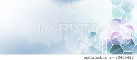 Abstract hexagon background. Technology poligonal design. Digital futuristic minimalism 98496426