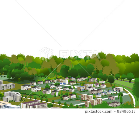 美麗的城市景觀和愉快的生活。創造一個人們可以明亮快樂地生活的城市。 98496515