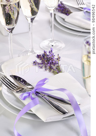 Table setting in Provence style 98496542