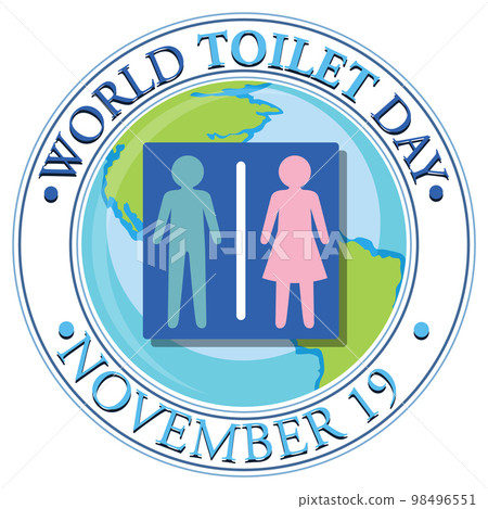 World toilet day text design 98496551