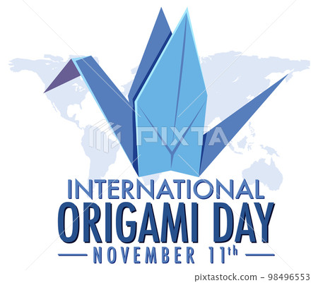 International Origami Day Logo Design 98496553