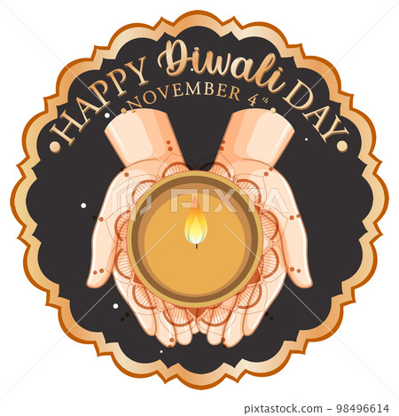 Happy Diwali Day Logo Design Illustration Stock Vector by ©blueringmedia  613063190