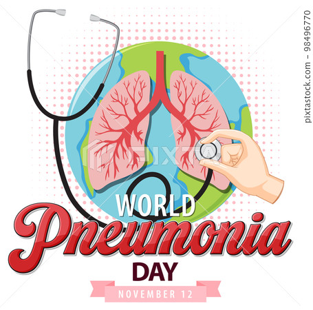 World Pneumonia Day Banner Design World Pneumonia Day Banner Design 98496770