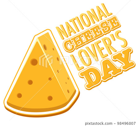 National Cheese Lovers Day logo banner 98496807