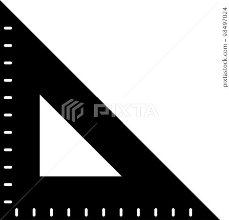 三角尺的簡單圖示 98497024