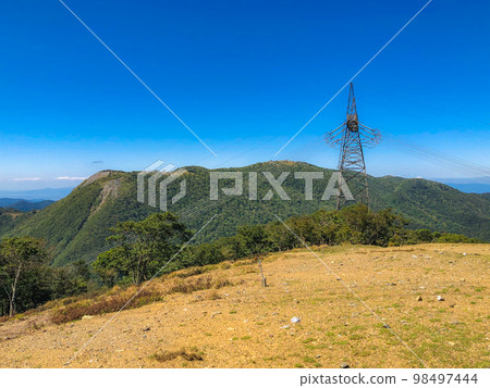 Climbing Mt. Fujiwara at Suzuka Seven Mountains: Mt. Miike seen from Mt. 98497444