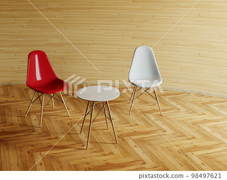 Eames 椅子和房間 3DCG Eames 椅子和房間 3DCG 98497621