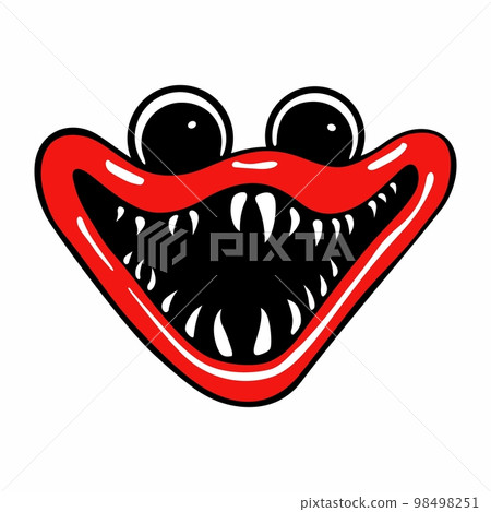 Smile of toy cartoon monster Smile of toy cartoon monster 98498251
