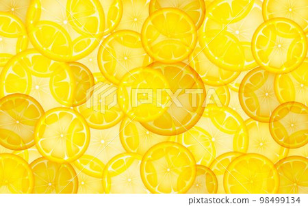 與檸檬片的背景 與檸檬片的背景 98499134