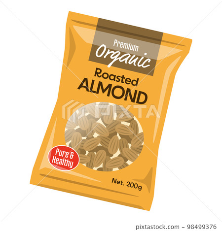 almonds in bag almonds in bag 98499376