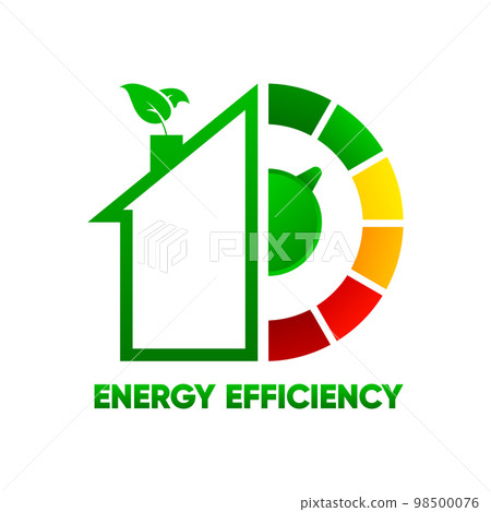 Energy Efficiency house. Concept of Energy... - Stock Illustration ...