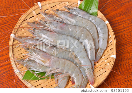 南美白對蝦,南美白對蝦,南美白對蝦。蝦,蝦,海鮮配料。未加熱和未煮熟。 南美白對蝦,南美白對蝦,南美白對蝦。蝦,蝦,海鮮配料。未加熱和未煮熟。 98501193