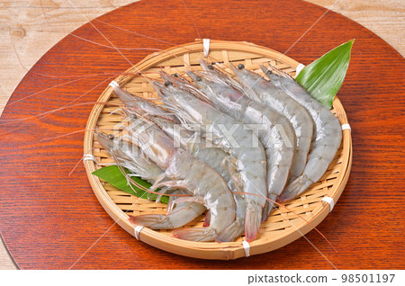 南美白對蝦,南美白對蝦,南美白對蝦。蝦,蝦,海鮮配料。未加熱和未煮熟。 南美白對蝦,南美白對蝦,南美白對蝦。蝦,蝦,海鮮配料。未加熱和未煮熟。 98501197